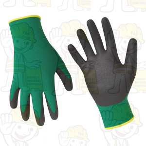 Guante corrugado verde