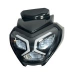 Combo Farola + Carenaje Tvs-125 Raider Negro